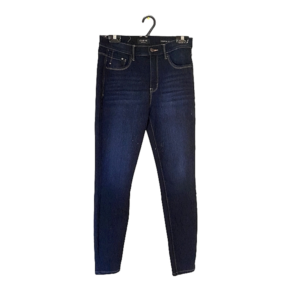 CURVE APPEARAL WOMENS DENIM ESSENTIAL SKINNY JEANS HIGH WAIST NWOT